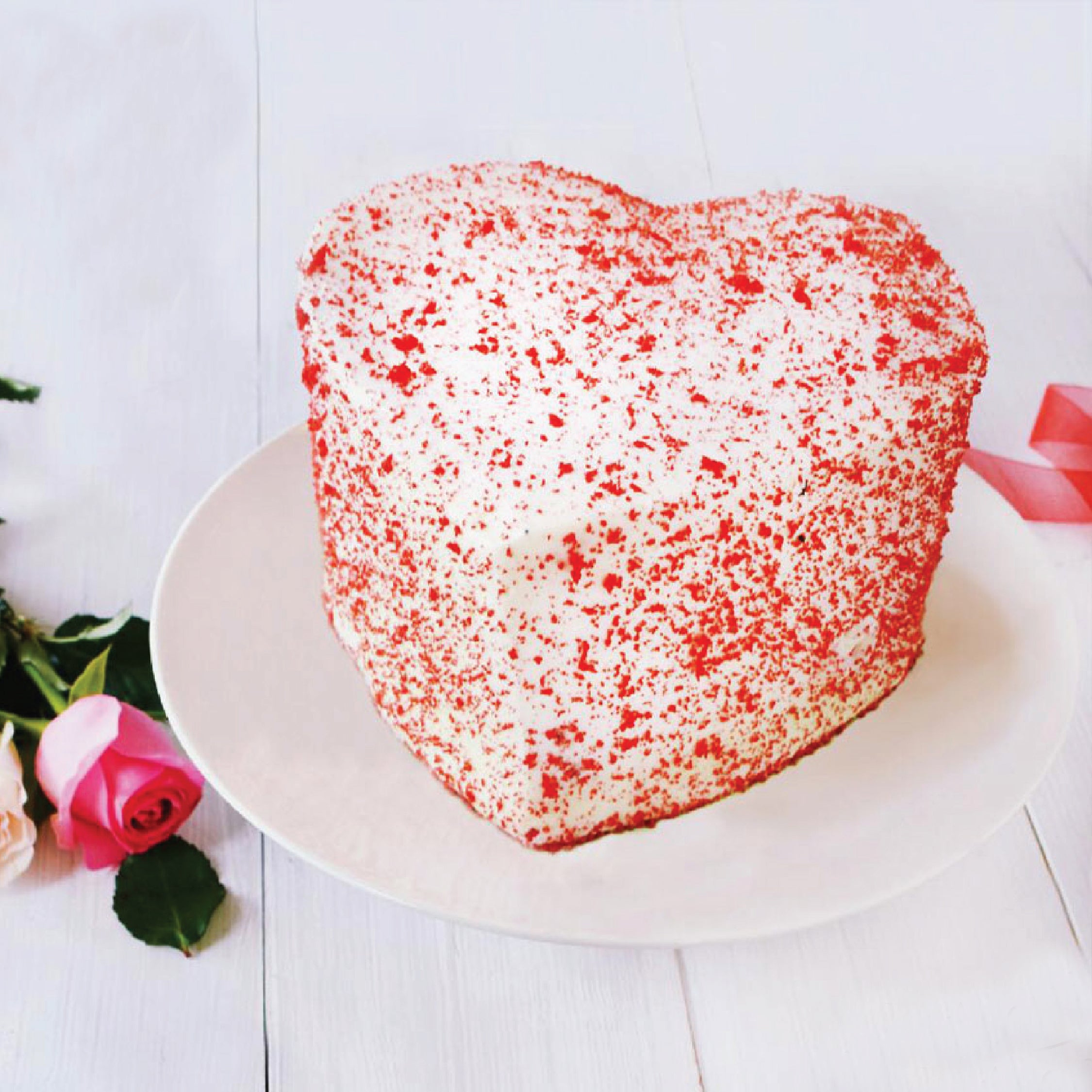 Red Velvet Heart Cake - KHI ONLY