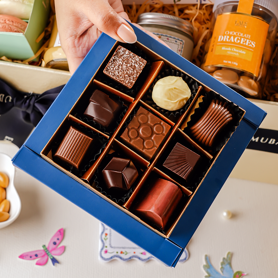 Classic Indigo Box (9 pcs) – Lals - Chocolate and Gifting Brand in Pakistan