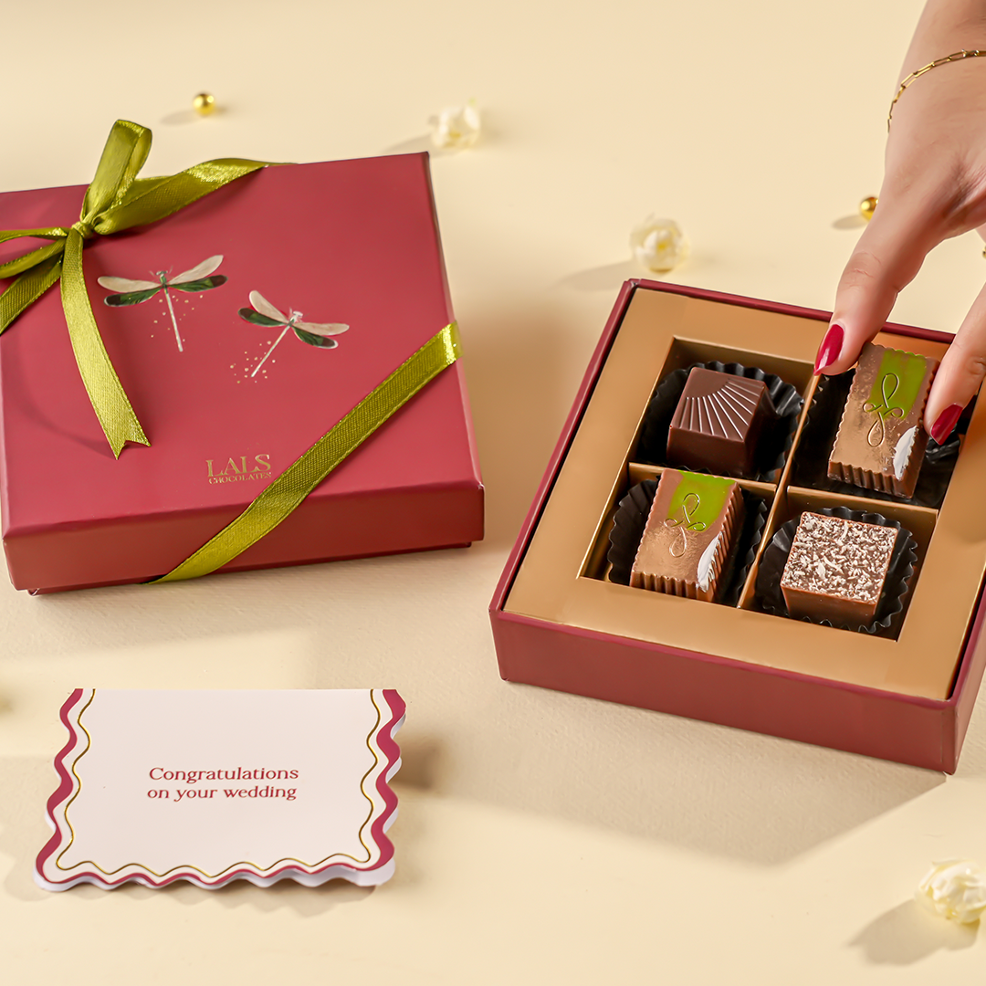 Ruby Dragonfly (4 Pcs)